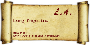 Lung Angelina névjegykártya